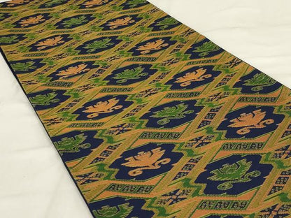 平和屋着物◎六通柄袋帯 抽象文様 正絹 逸品 AABD9309ou