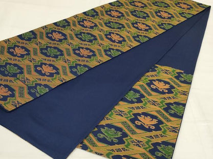 平和屋着物◎六通柄袋帯 抽象文様 正絹 逸品 AABD9309ou
