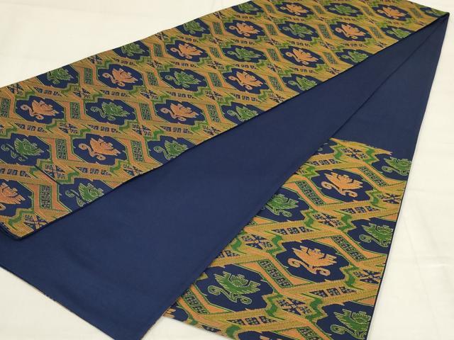 平和屋着物◎六通柄袋帯 抽象文様 正絹 逸品 AABD9309ou