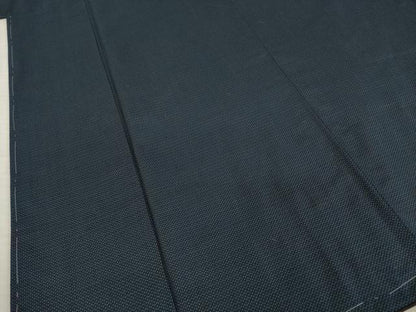 平和屋着物●男性　紬　アンサンブル　亀甲文　正絹　逸品　未使用　AABD9328ck