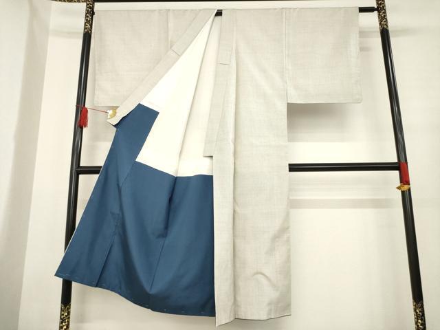 平和屋着物●男性　本場大島紬　白大島　一元7マルキ　正絹　逸品　AABD9332ck
