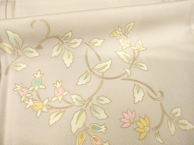 平和屋着物●訪問着　花丸文　金彩　正絹　逸品　AABD9342ck
