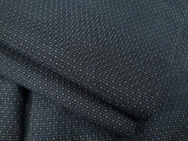 平和屋着物●男性　本場大島紬　アンサンブル　亀甲絣　正絹　逸品　AABD9362ck
