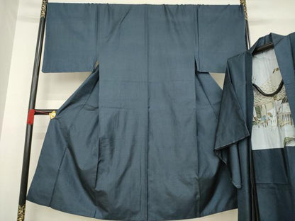 平和屋着物●男性　本場大島紬　アンサンブル　100亀甲　総詰め　正絹　逸品　AABD9365ck