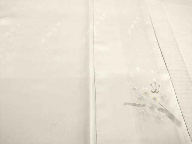 平和屋着物●染織界の匠　村松祥三　訪問着　彩?紙染　手描き　枝桜　暈し染め　正絹　逸品　AABD9369ck