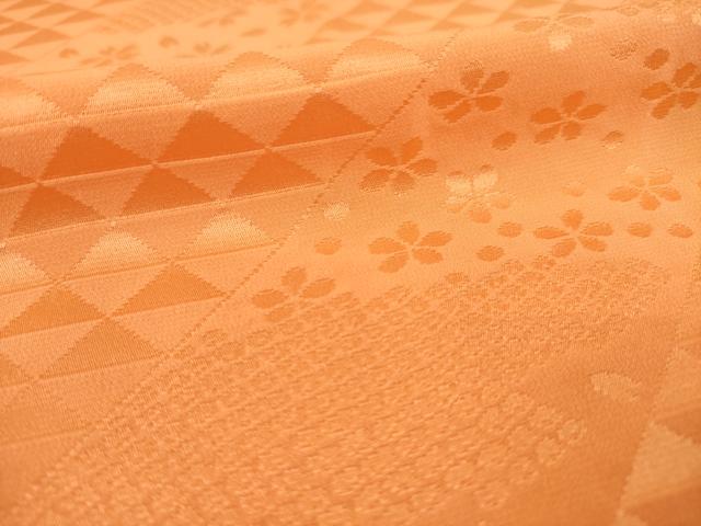 平和屋着物●長襦袢 無双仕立て 絞り 斜縞花地紋 正絹 逸品 AABD9386ck