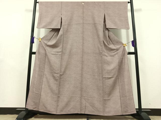 平和屋着物▽上質な小紋 単衣 流水文 正絹 逸品 AABD9406jh