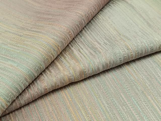 平和屋着物▽上質な小紋 単衣 霞文 暈し染め 正絹 逸品 AABD9409jh