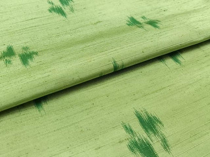 平和屋着物▽上質な紬 単衣 幾何学文様 正絹 逸品 AABD9412jh