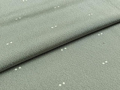 平和屋着物▽上質な小紋 単衣 丸文 正絹 逸品 AABD9420jh