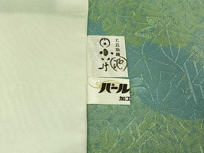 平和屋着物▽上質な小紋 単衣 舞花文 正絹 逸品 AABD9428jh