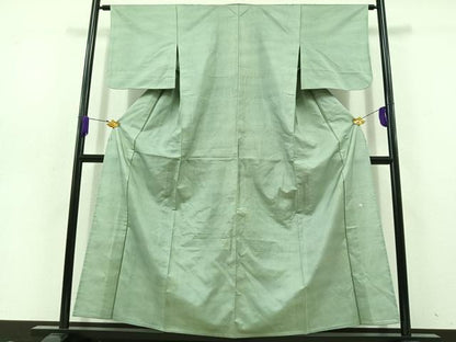 平和屋着物▽上質な紬 単衣 作家物 霞文 暈し染め 正絹 逸品 AABD9434jh