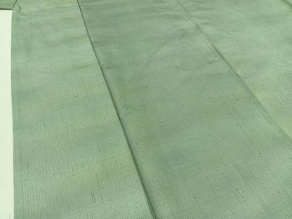 平和屋着物▽上質な紬 単衣 作家物 霞文 暈し染め 正絹 逸品 AABD9434jh