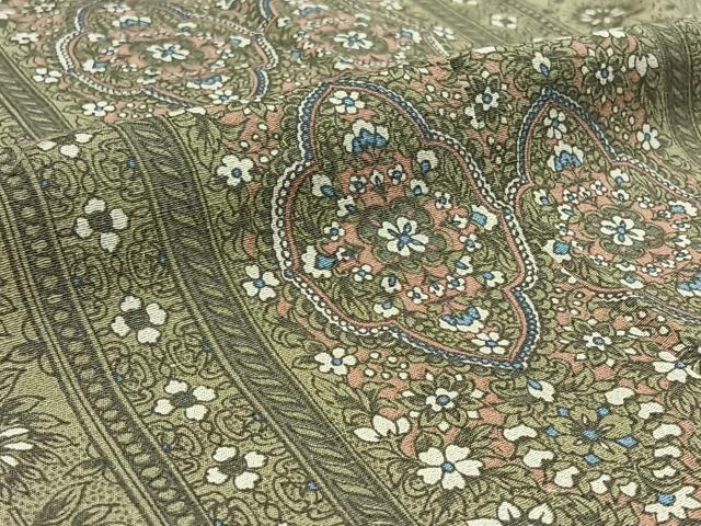 平和屋着物▽上質な小紋 単衣 花間道 正絹 逸品 AABD9438jh
