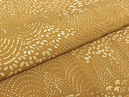 平和屋着物▽上質な小紋 単衣 風景文 正絹 逸品 AABD9444jh