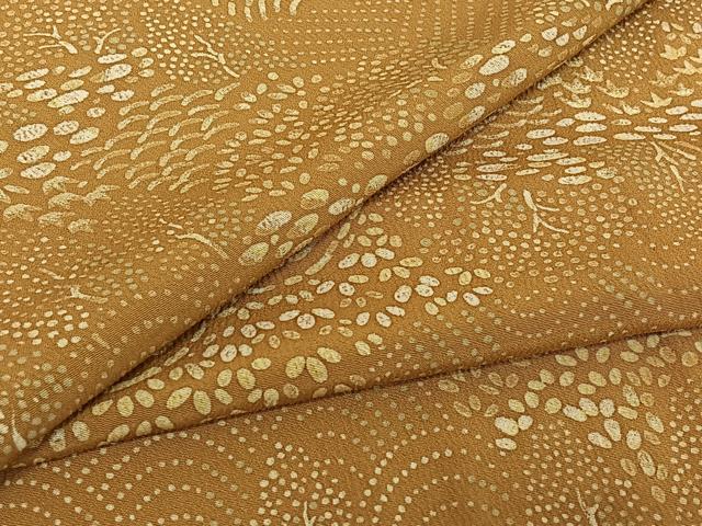 平和屋着物▽上質な小紋 単衣 風景文 正絹 逸品 AABD9444jh