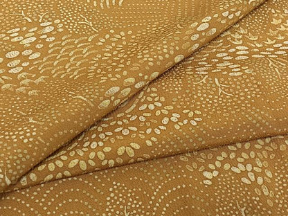 平和屋着物▽上質な小紋 単衣 風景文 正絹 逸品 AABD9444jh