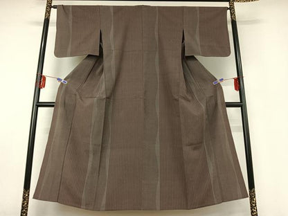 平和屋着物▽本塩沢 単衣 立涌間道 正絹 逸品 AABD9448jh