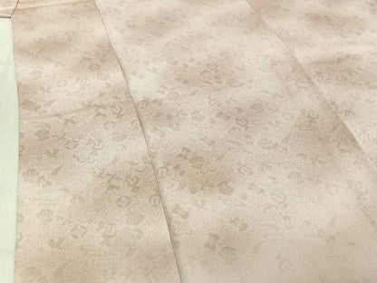 平和屋着物▽上質な小紋 単衣 宝尽くし地紋 暈し染め 高島屋扱い 正絹 逸品 未使用 AABD9453jh