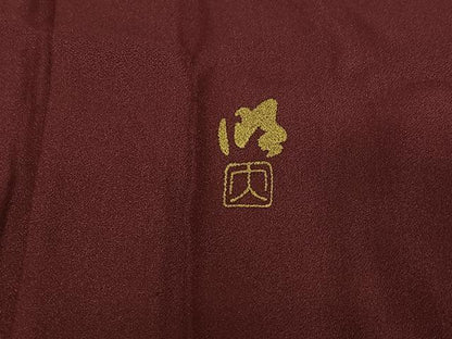 平和屋着物▽染織作家　染織デザイナー　大島明　訪問着　単衣　花鳥文　金彩　さが美扱い　正絹　逸品　AABD9455jh