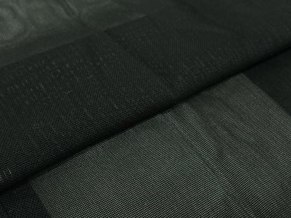 平和屋着物▽道中着　スリーシーズン　春夏秋　塵除け　濡羽色　黒地　正絹　逸品　AABD9457jh