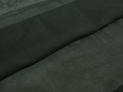 平和屋着物▽男性　黒紋付　羽織　スリーシーズン　春夏秋　塵除け　正絹　逸品　AABD9458jh