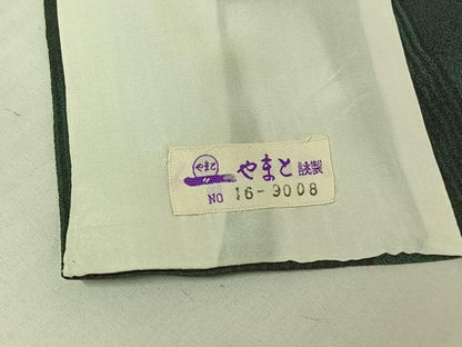 平和屋着物▽本塩沢 単衣 やまだ織 縞 やまと誂製 証紙付き 正絹 逸品 AABD9459jh