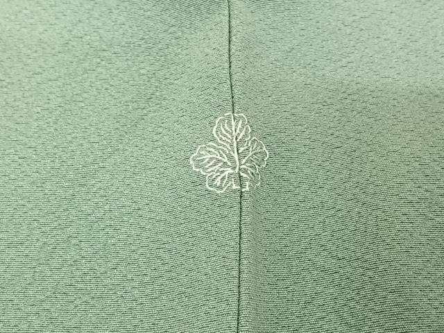 平和屋着物▽上質な色無地 単衣 秘色色 正絹 逸品 AABD9465jh