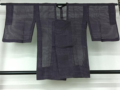 平和屋着物▽道行コート スリーシーズン 春夏秋 塵除け 横段文 AABD9469jh
