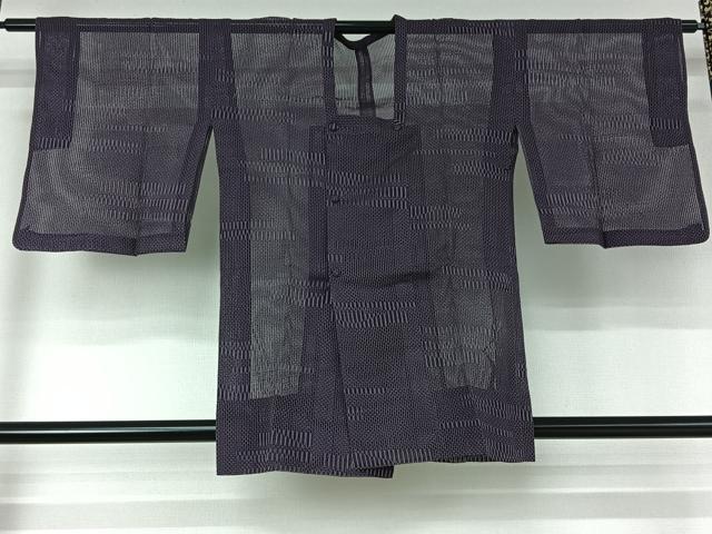 平和屋着物▽道行コート スリーシーズン 春夏秋 塵除け 横段文 AABD9469jh