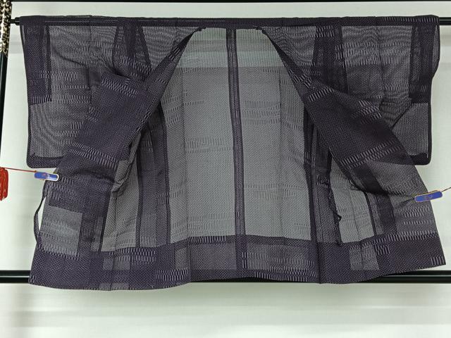 平和屋着物▽道行コート スリーシーズン 春夏秋 塵除け 横段文 AABD9469jh
