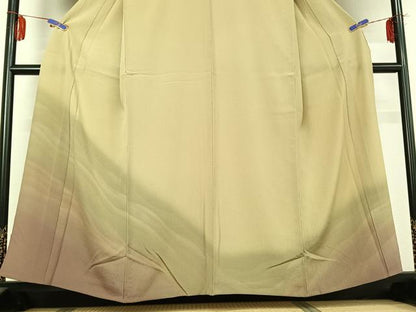平和屋着物▽訪問着 単衣 霞文 暈し染め 正絹 逸品 AABD9471jh
