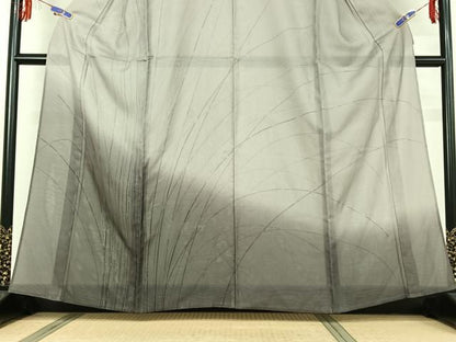 平和屋着物▽訪問着 無双 紗袷 紗×絽 芝文 暈し染め ゑり善扱い 正絹 逸品 AABD9474jh