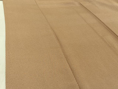 平和屋着物▽伝統工芸師 服部光擴 江戸小紋 単衣 縞 反端付き 正絹 逸品 AABD9475jh