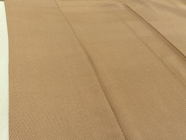 平和屋着物▽伝統工芸師 服部光擴 江戸小紋 単衣 縞 反端付き 正絹 逸品 AABD9475jh