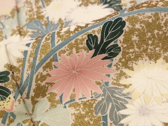 平和屋着物□訪問着 花蝶文 暈し染め 金彩 正絹 逸品 AABD9508st