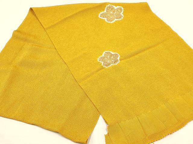 平和屋本店●和装小物　帯締め・帯揚げセット　絞り　金彩　正絹　逸品　未使用　AABD9752ay