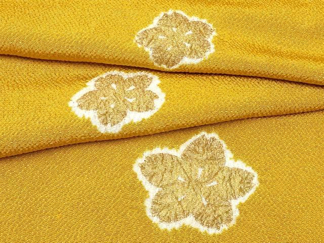平和屋本店●和装小物　帯締め・帯揚げセット　絞り　金彩　正絹　逸品　未使用　AABD9752ay
