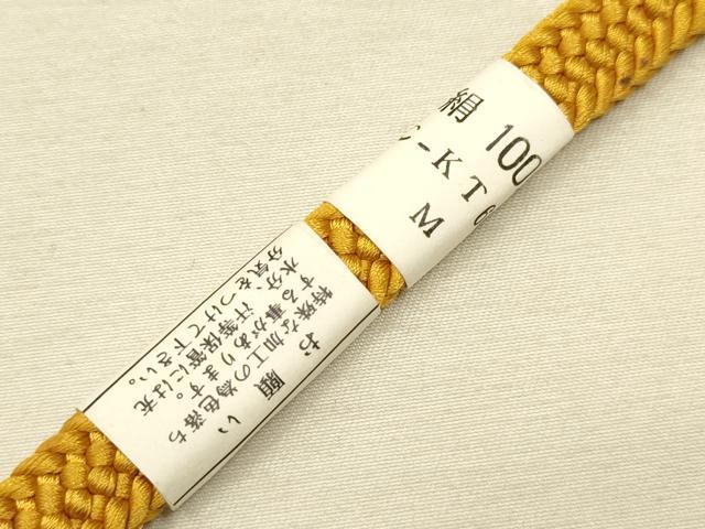 平和屋本店●和装小物　帯締め・帯揚げセット　絞り　金彩　正絹　逸品　未使用　AABD9752ay