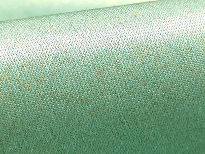 平和屋本店●和装小物　帯締め・帯揚げセット　笹浪組　霞文　泥箔　暈し　金糸　正絹　逸品　未使用　AABD9765ay