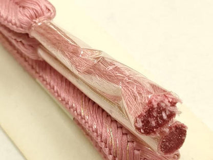 平和屋本店●和装小物　帯締め・帯揚げセット　笹浪組　草花文　籠目　暈し染め　金糸　金彩　正絹　逸品　未使用　AABD9770ay
