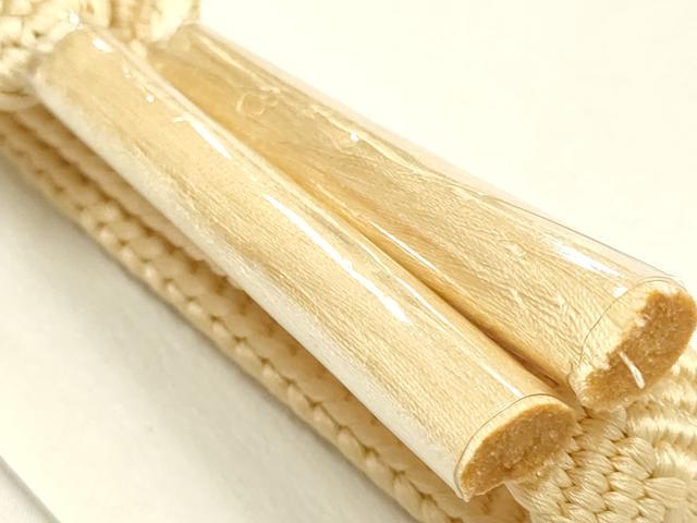 平和屋本店●和装小物　帯締め・帯揚げセット　笹浪組　草花文　暈し染め　金糸　金彩　正絹　逸品　未使用　AABD9771ay