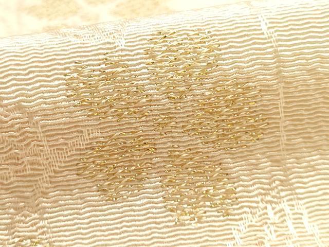 平和屋本店●和装小物　帯締め・帯揚げセット　高麗組　流水花文　暈し染め　三分金糸　武者小路謹製　正絹　逸品　未使用　AABD9773ay