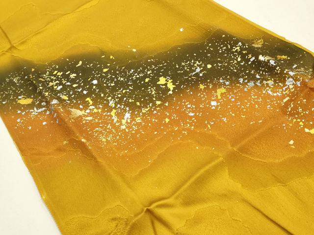 平和屋着物●和装小物　帯締め・帯揚げ・伊達衿セット　道長文様　金糸　金銀彩　撚り房　さが美扱い　逸品　未使用　AABD9784ay