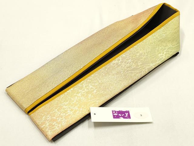 平和屋着物●和装小物　帯締め・帯揚げ・伊達衿セット　道長文様　金糸　金銀彩　撚り房　さが美扱い　逸品　未使用　AABD9784ay