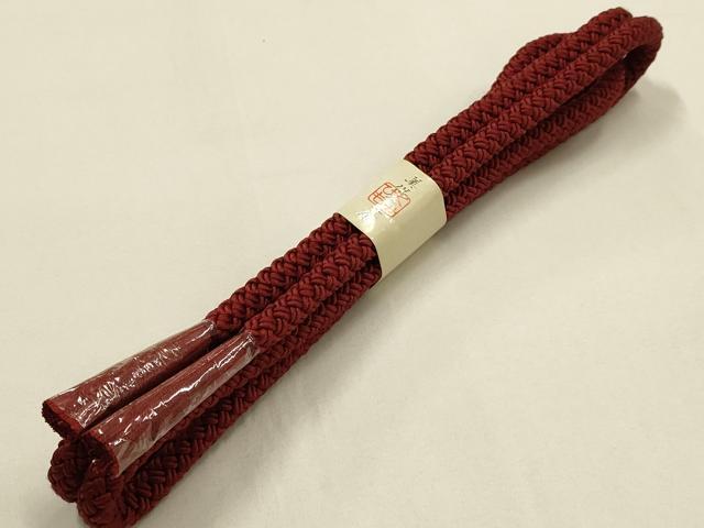 平和屋着物●和装小物　帯締め・帯揚げ・伊達衿セット　幾何学地紋　金糸　美保姿本舗　正絹　逸品　未使用　AABD9788ay