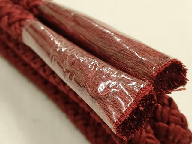 平和屋着物●和装小物　帯締め・帯揚げ・伊達衿セット　幾何学地紋　金糸　美保姿本舗　正絹　逸品　未使用　AABD9788ay