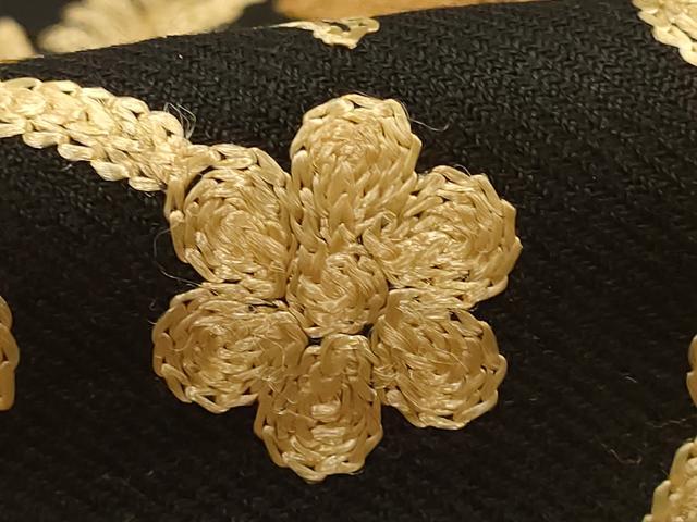 平和屋着物●和装小物　OKAJIMA　岡重謹製　ショール　ストール　インド刺繍　和装併用　防寒　レディース　逸品　AABD9798ay