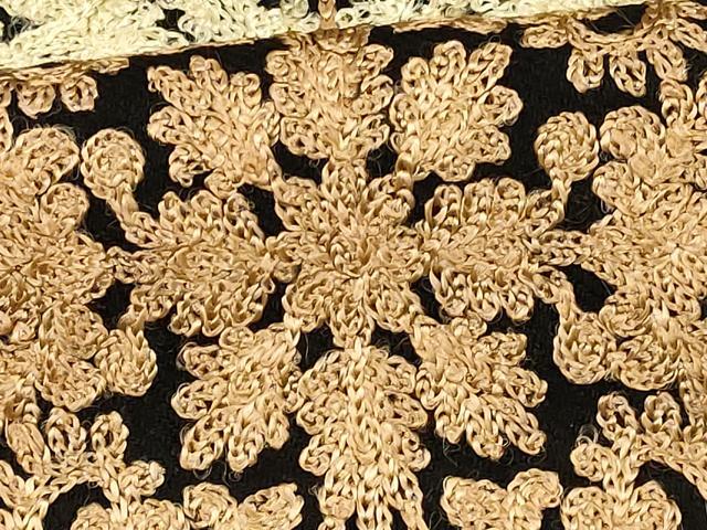 平和屋着物●和装小物　OKAJIMA　岡重謹製　ショール　ストール　インド刺繍　和装併用　防寒　レディース　逸品　AABD9800ay 平和屋着物○和装小物 OKAJIMA 岡重謹製 ショール ストール インド刺繍