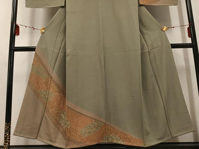 平和屋着物●訪問着　江戸小紋　花鳥舞蝶文　正絹　逸品　AABD9827ph